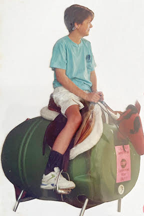 Sarah on Barrel horse, retouched